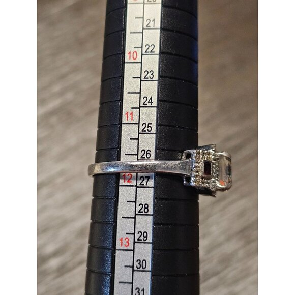 925 Sterling Silver Garnet Spinel Stone Ring Size 12 - 4.03g - Picture 2 of 5